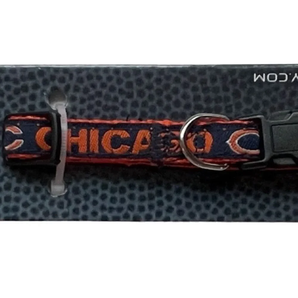 NFL Pets First Dog Collar Chicago Bears Foitbsll Small NWT